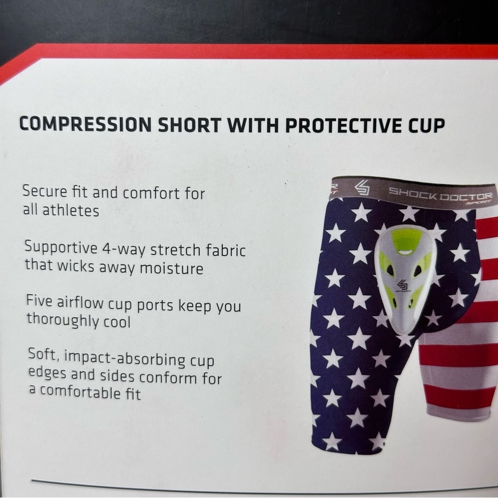 Shock Doctor Compression Short With Protective Cup - Picture 10 of 10
